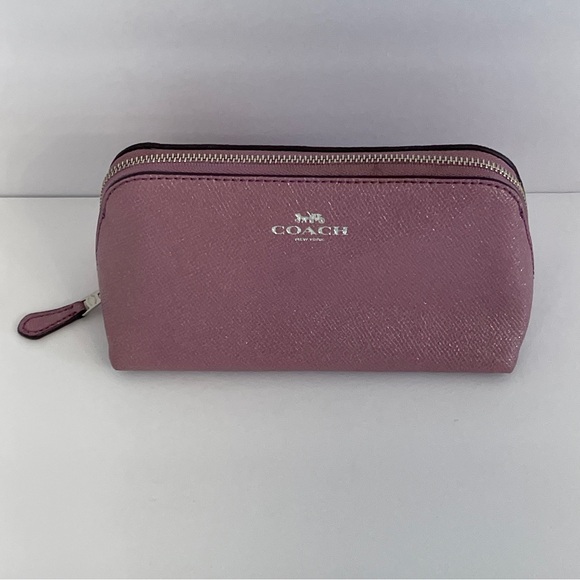 Coach Cosmetic Bag Lilac Pink - Picture 1 of 8